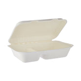 Bio degradable Lunch box in 2 compartment 5 Pieces - hotpackwebstore.com - Biodegrdable Lunch Boxes